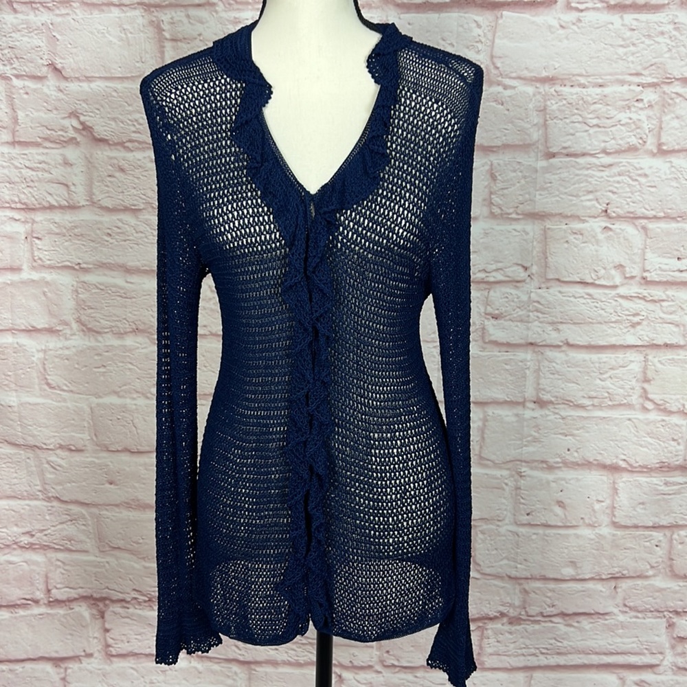 NWOT Ralph Lauren Knit Open Sweater Cardigan Sz L